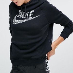 Nike Metallic Funnel Neck Hoodie